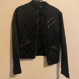 Express quilted black jacket, size 6 -